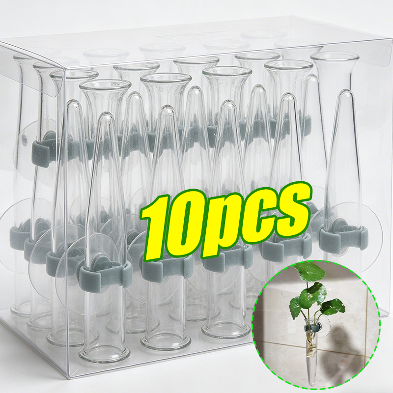 The Florist Supply - 11cmの花用ウォーターチューブ、プラスチック製栄養容器、吸盤付きフラワーホルダー、生花アレンジメント用、花屋用品