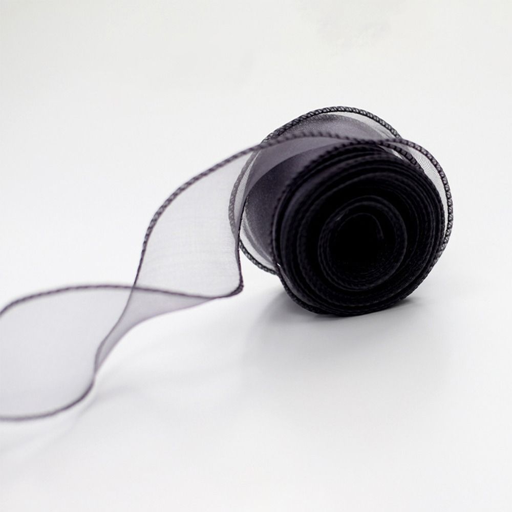 Ribbon Organza Roll - ロールサテンリボン 40mm 10ヤード チュールリボン 花束ラップ メッシュ生地