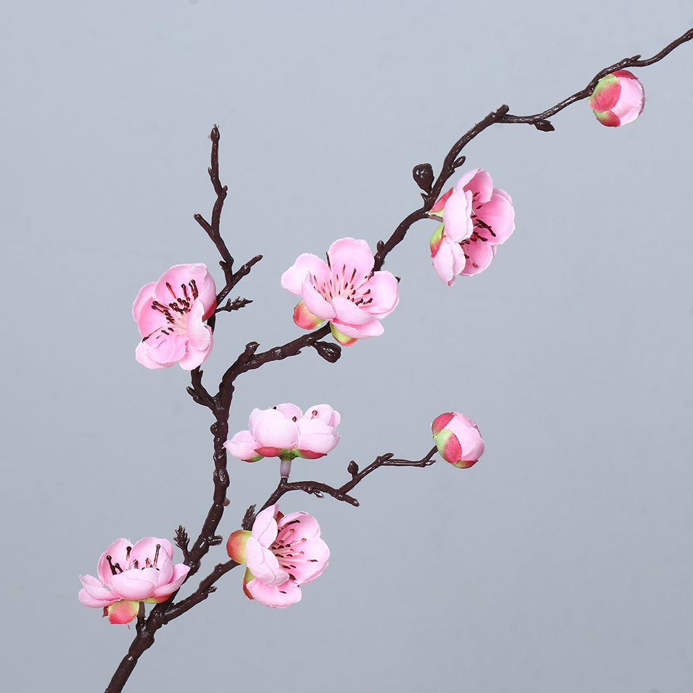 Dried Flower Bunch - パーティー用品 中国風 ホーム 造花 小さな冬梅 人工梅の花