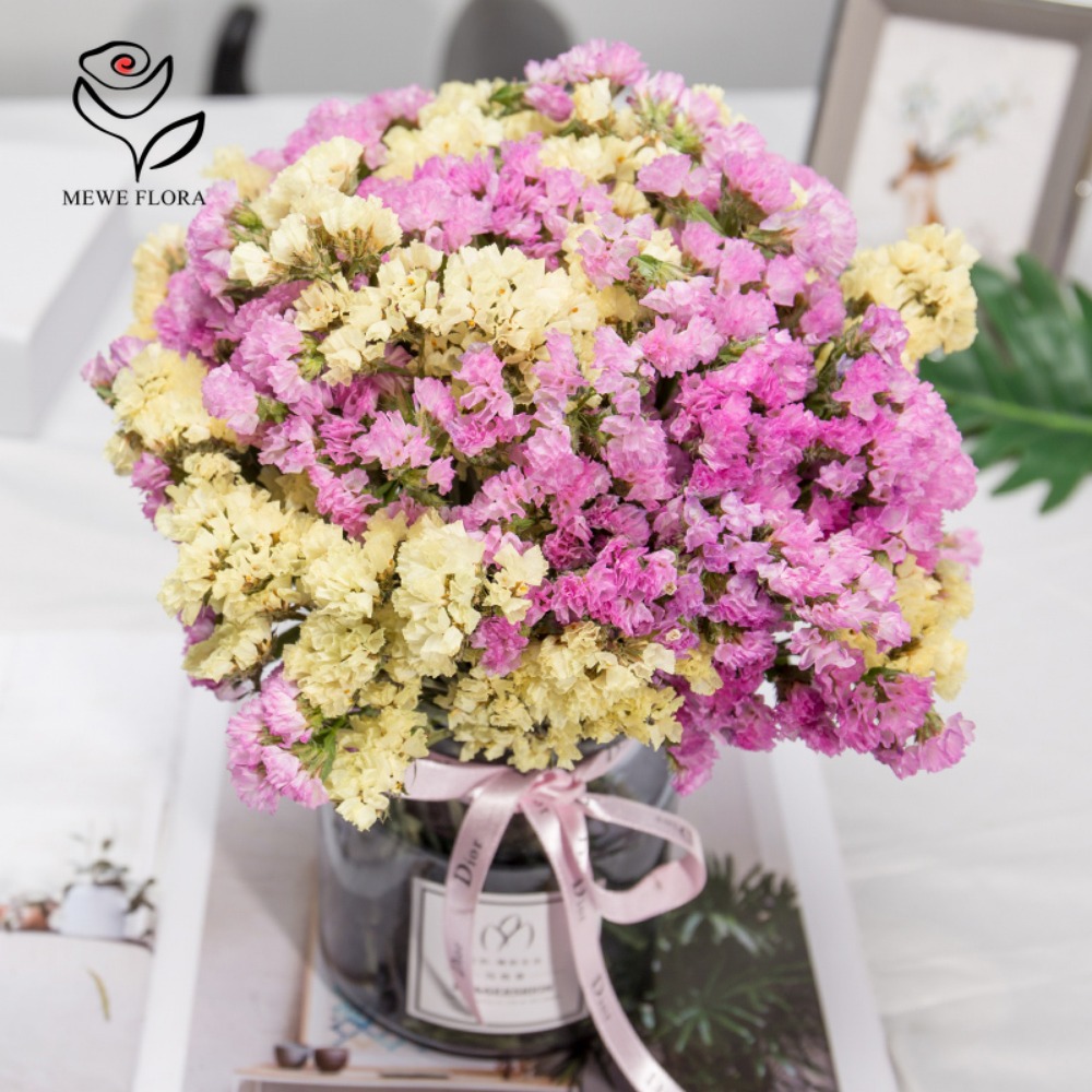 Dried Flower Bunch - 花の香りのないドライ忘れられない、myostis imortal Bunchs、家の装飾アクセサリー、バレンタインデーのギフト、結婚式の装飾、100g