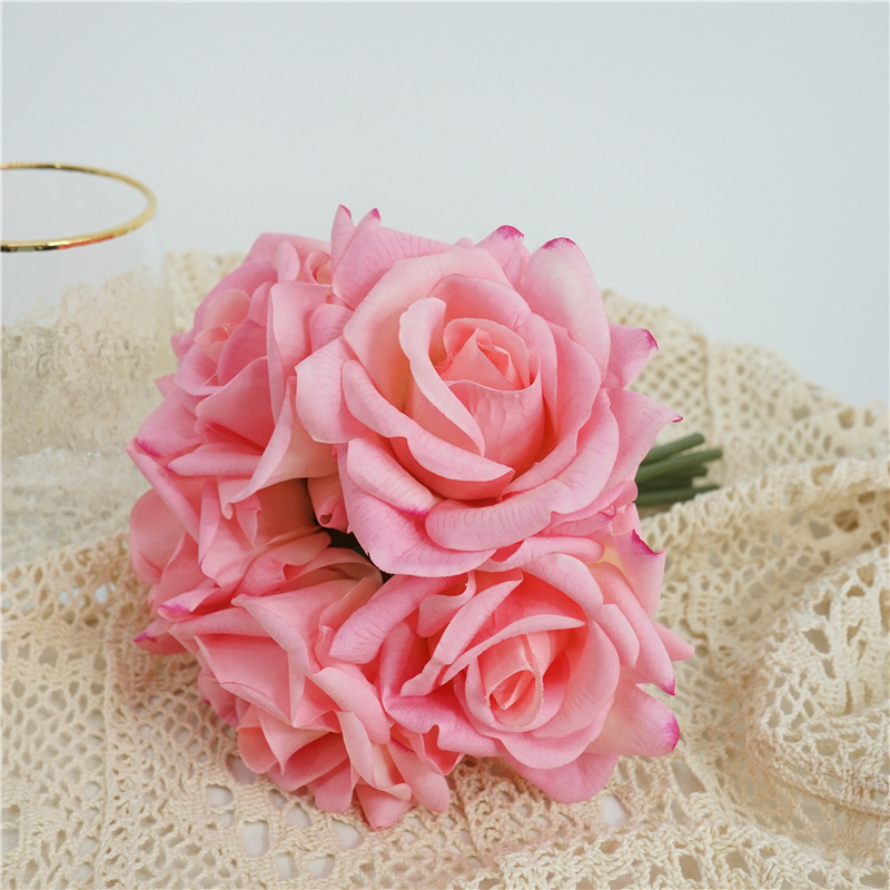 Florist Supply Bulk - 人工バラの花の花束,5つの香り,手の感,保湿,本物のタッチ,ブライダルフラワー,結婚披露宴,家の装飾,バラの花