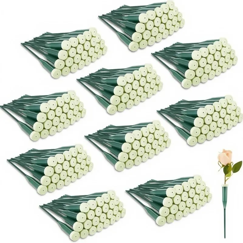 Quality Florist Supply - 最高品質の60個入り花用ウォーターチューブ、ゴムキャップ付き、生花用ウォーターチューブ、庭の花束の茎用、花屋用品