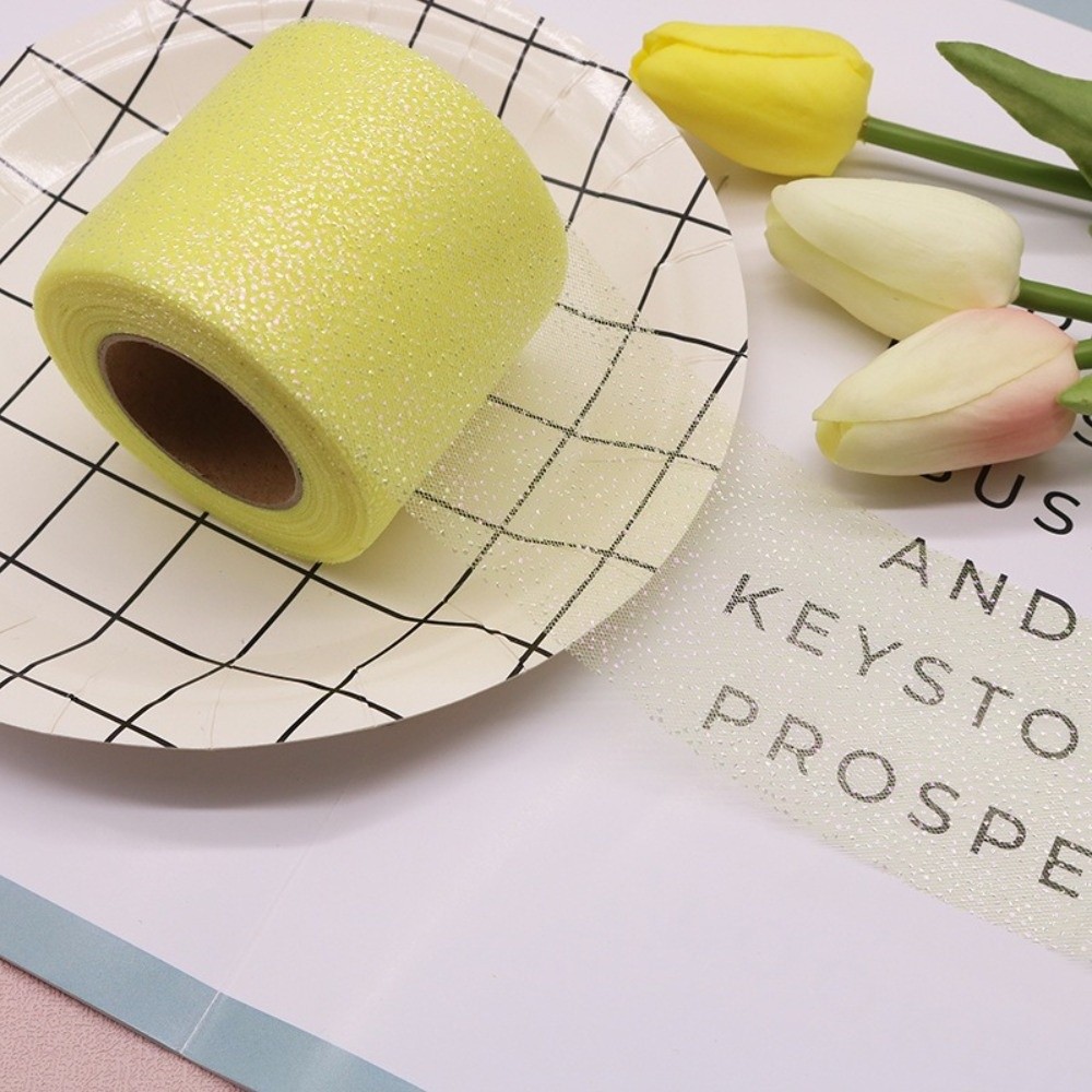 6 センチメートル 25 ヤードクリスタルスパンコールリボン - Ribbon Organza Roll のレビューと価格