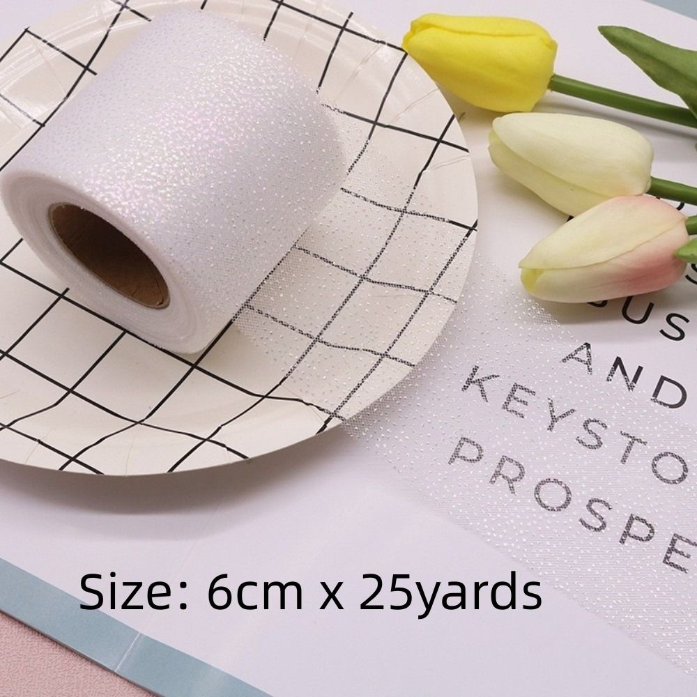 6 センチメートル 25 ヤードクリスタルスパンコールリボン - Ribbon Organza Roll のレビューと価格