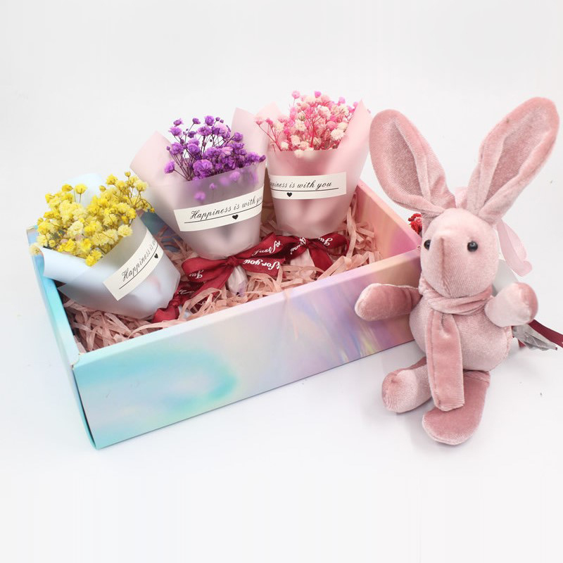 ミニチュアの天然ドライベビーズブレスブーケ、プリザーブドフラ - Dried Flower Bunch のレビューと価格
