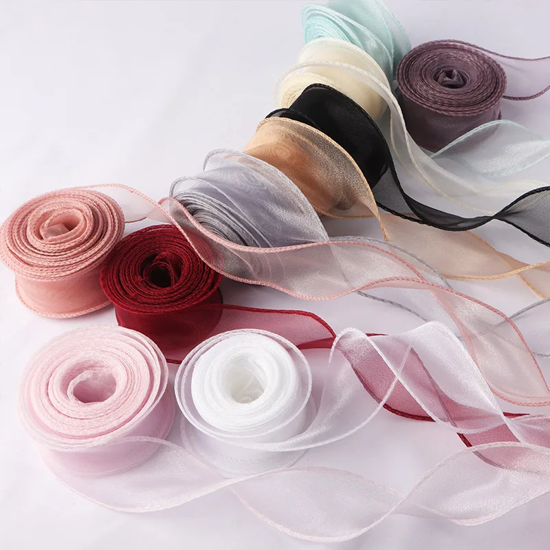 10ヤード 40mm ロール シルク リボン サテン リボン - Ribbon Organza Roll のレビューと価格