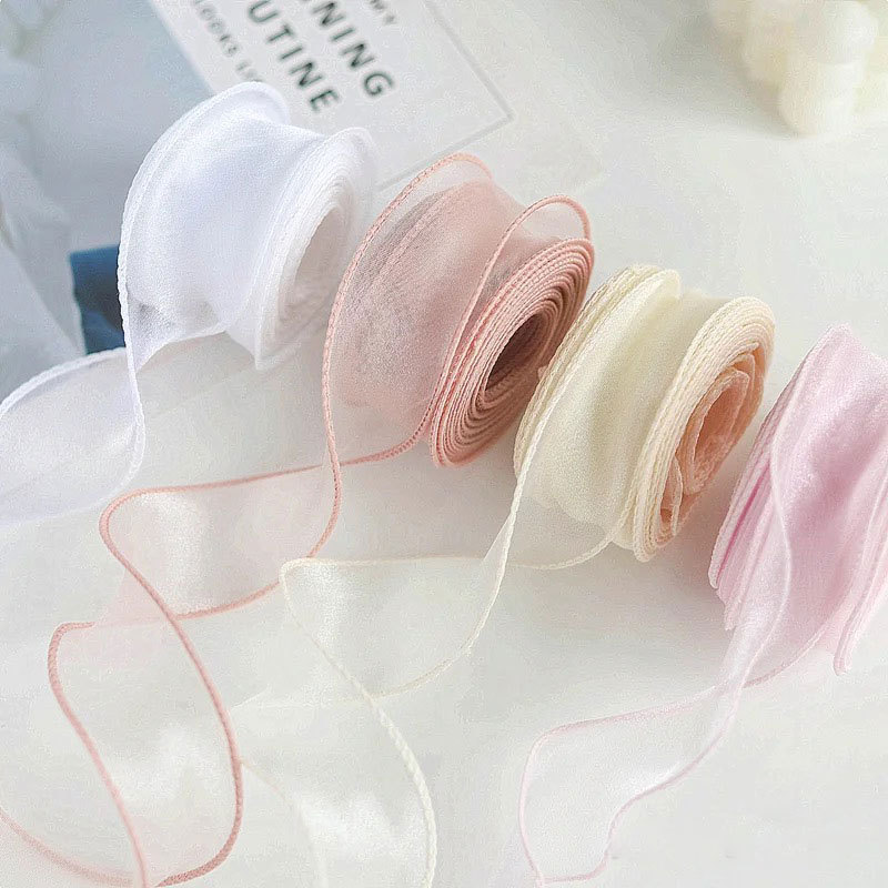 10ヤード 40mm ロール シルク リボン サテン リボン - Ribbon Organza Roll のレビューと価格