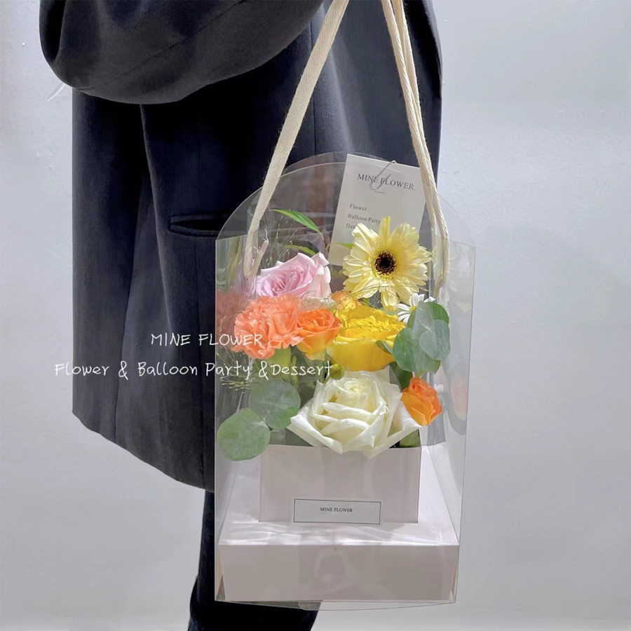 5/10 個、ハンドフラワー包装箱、防水透明フラワーアートア - The Florist Supply のレビューと価格