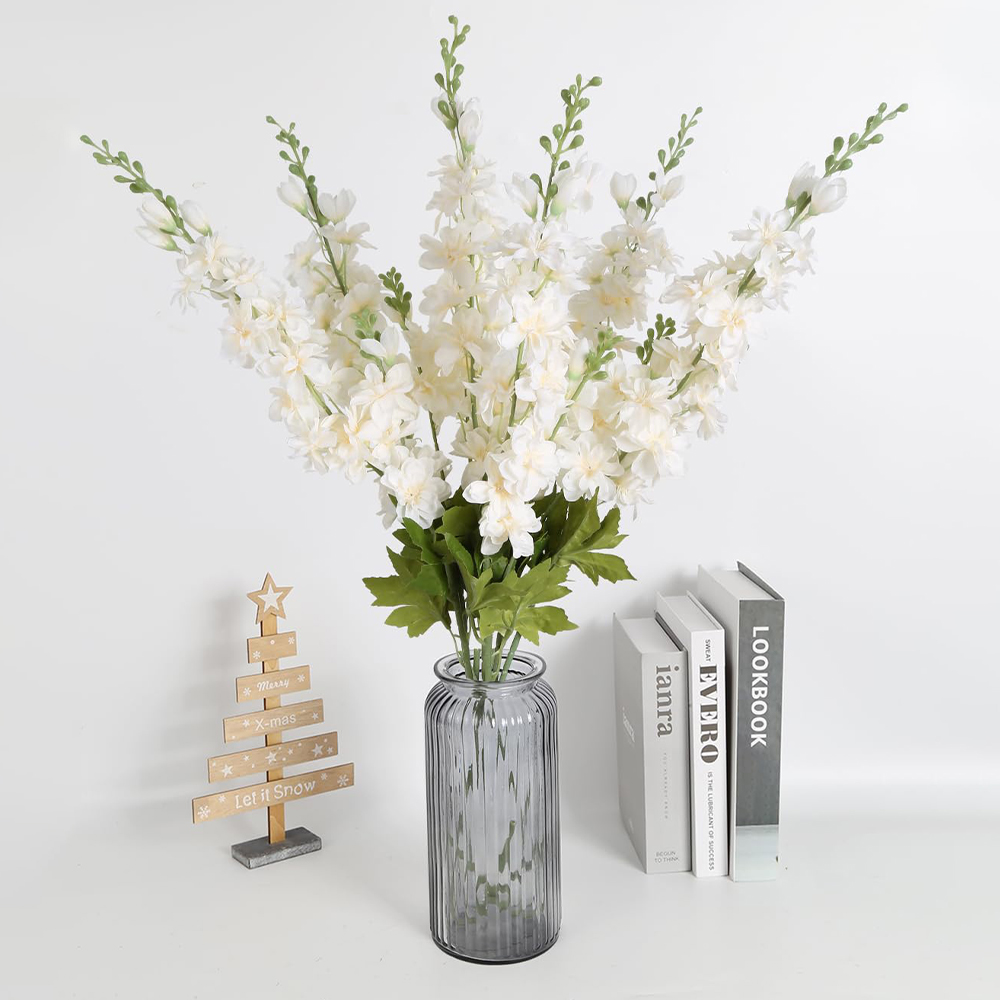 2個入り 造花 ロングステム デルフィニウム ラークスパー  - Florist Supply Bulk のレビューと価格