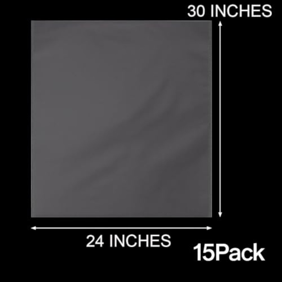 15枚入り 大型透明セロファンギフトバッグ バスケット用 2 - Cellophane Wrap Clear のレビューと価格