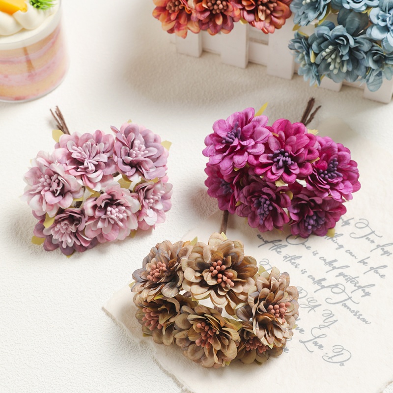 1/3 個 11 センチメートルフェイクシルクデイジー人工花 - Baby Breath Dried のレビューと価格