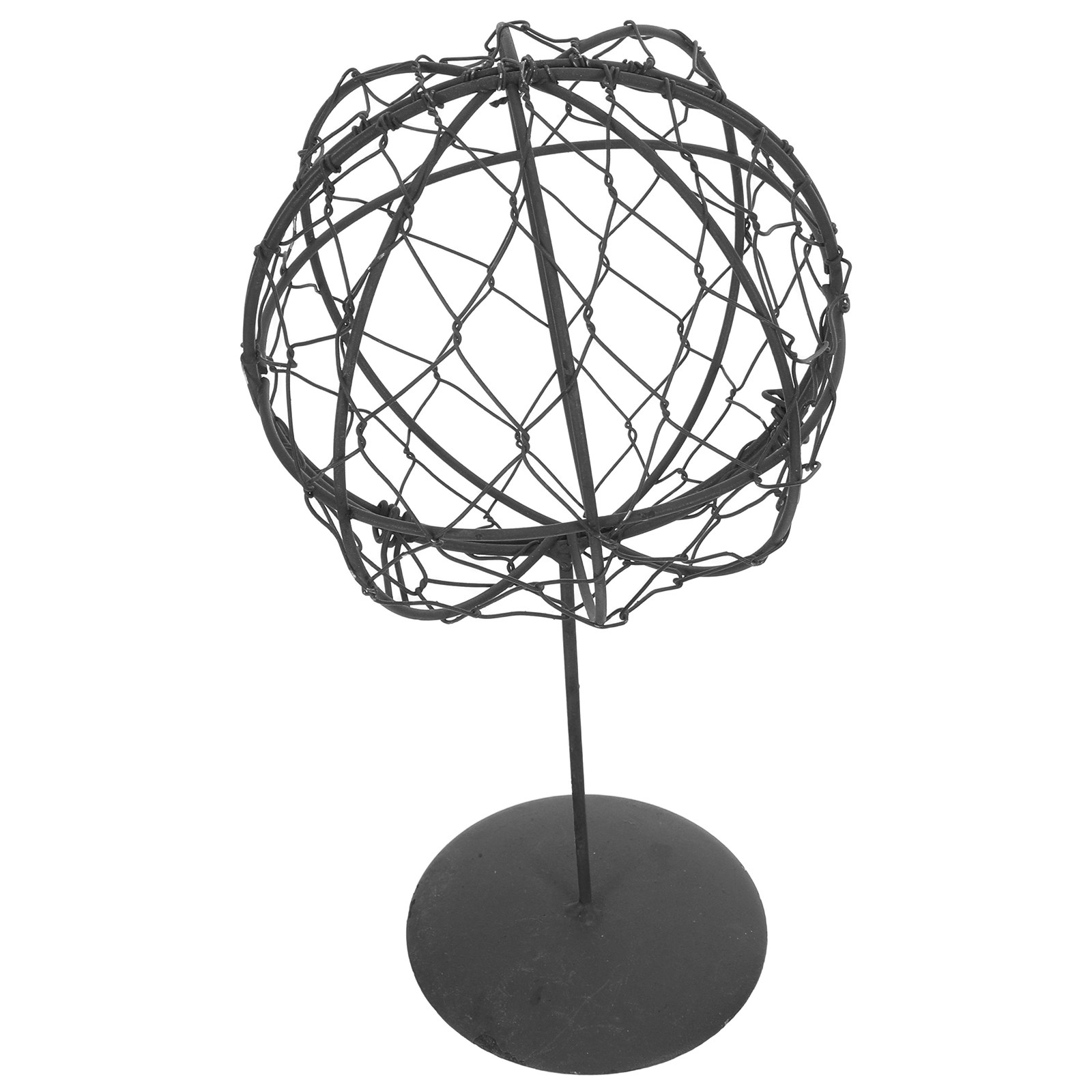 スタンド付き鉄製丸型ワイヤーボールトレリス、多肉植物プランタ - Wreath Form Wire のレビューと価格