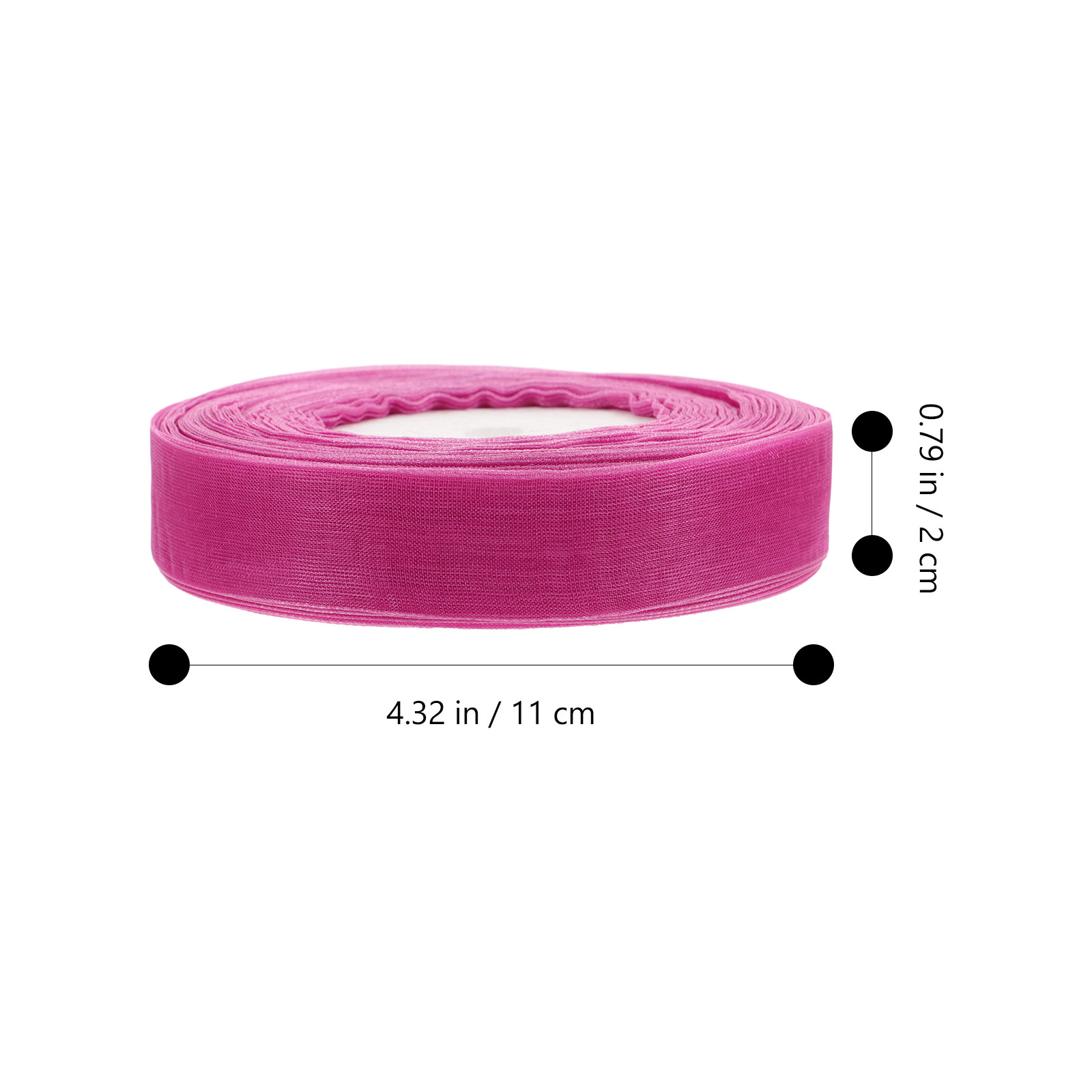 45.7 メートルシフォンオーガンザリボンパープルプレミアム - Ribbon Organza Roll のレビューと価格