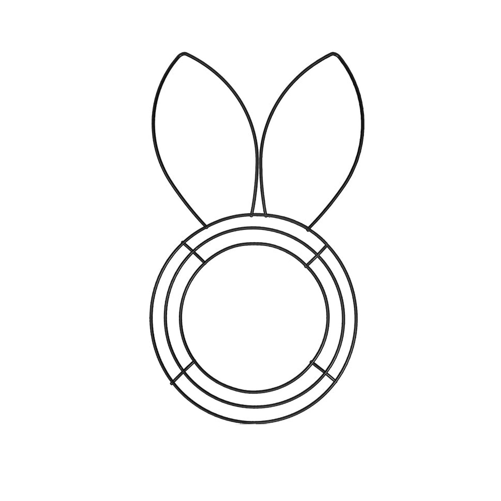 イースターバニー型ワイヤーリースフレーム、楕円形リースフォー - Wreath Form Wire のレビューと価格