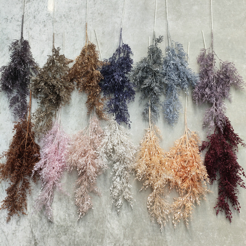 ロングステムバンブーサミランリーフ フェイクリーフ 人工ホー - Dried Flower Bunch のレビューと価格