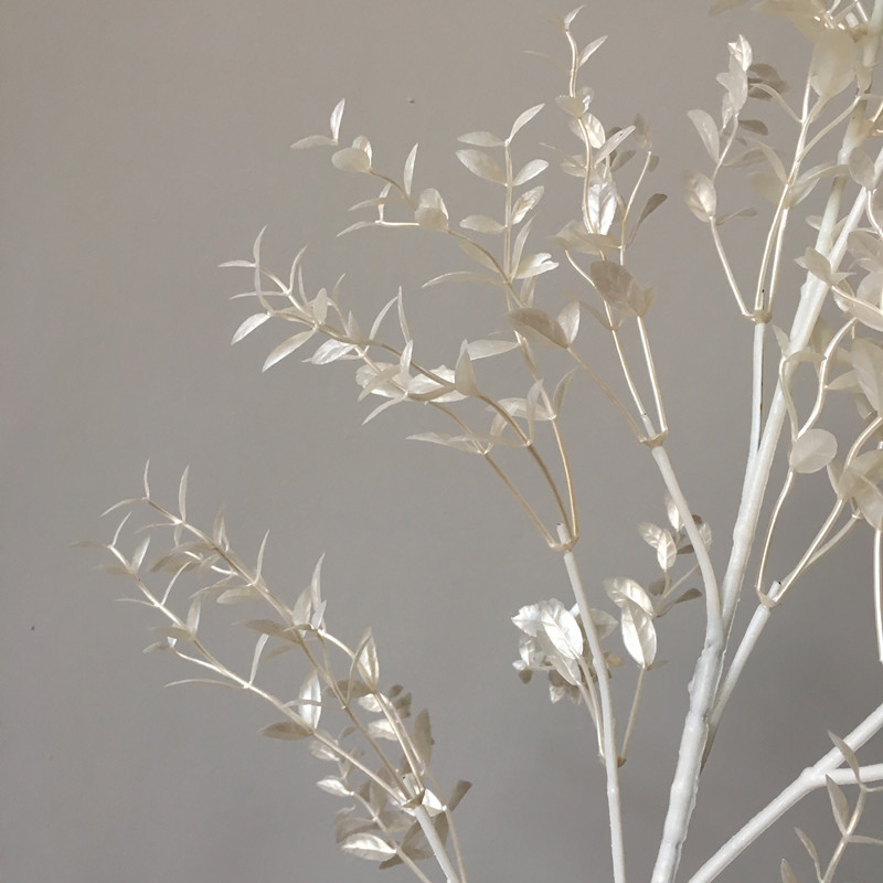 ロングステムバンブーサミランリーフ フェイクリーフ 人工ホー - Dried Flower Bunch のレビューと価格