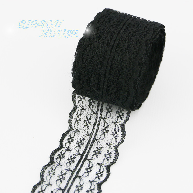 (5ヤード/ロール) 45mm ホワイトレース生地 ウェビン - Ribbon Organza Roll のレビューと価格