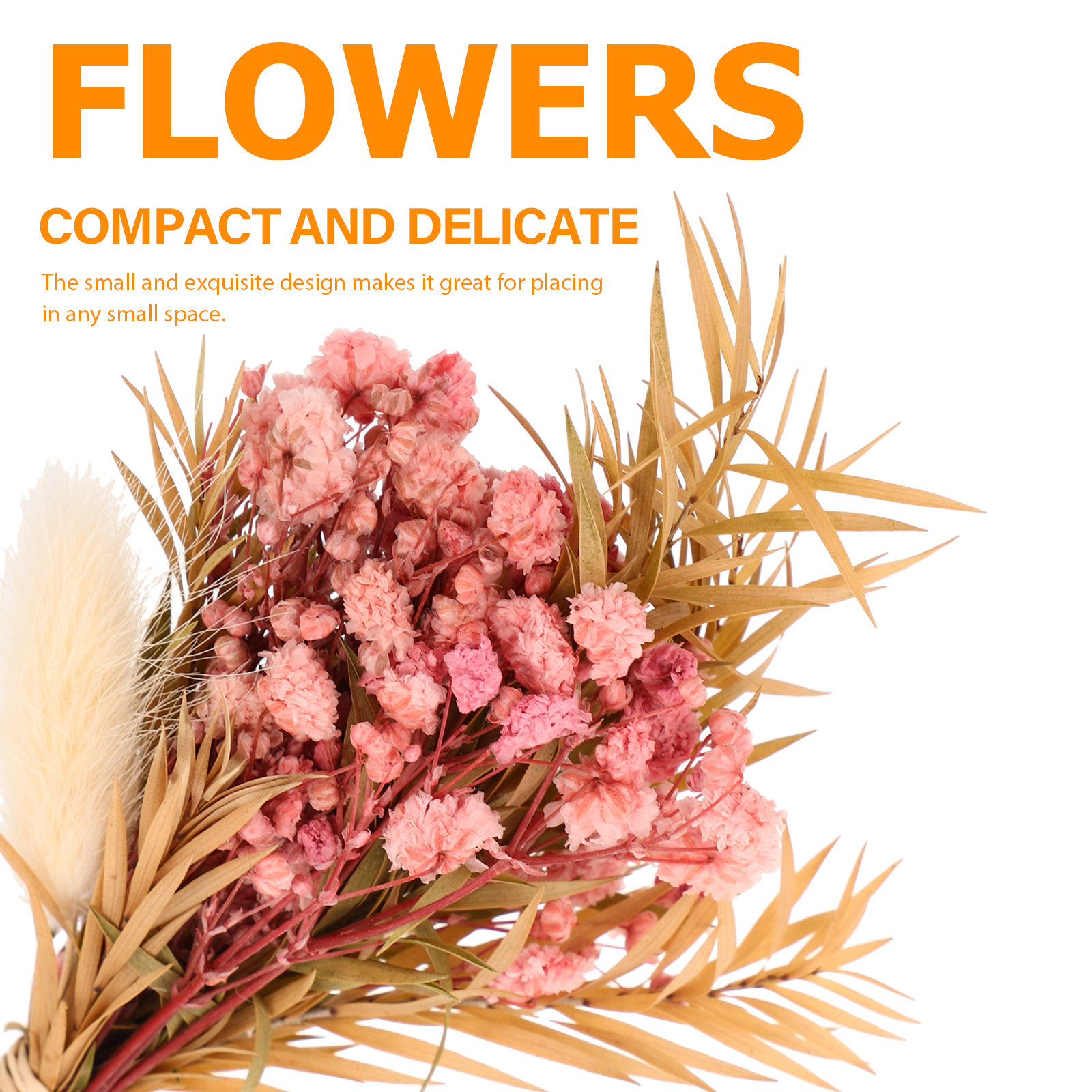 3 個ミニドライフラワーブーケナチュラル小さなドライフラワー - Dried Flower Bunch のレビューと価格