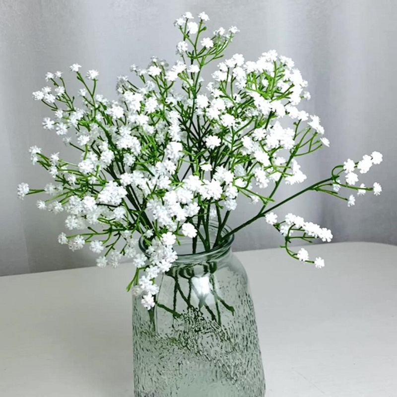 枝状プラスチック人工フルスカイスターズフラワーブーケ複数色5 - Baby Breath Dried のレビューと価格