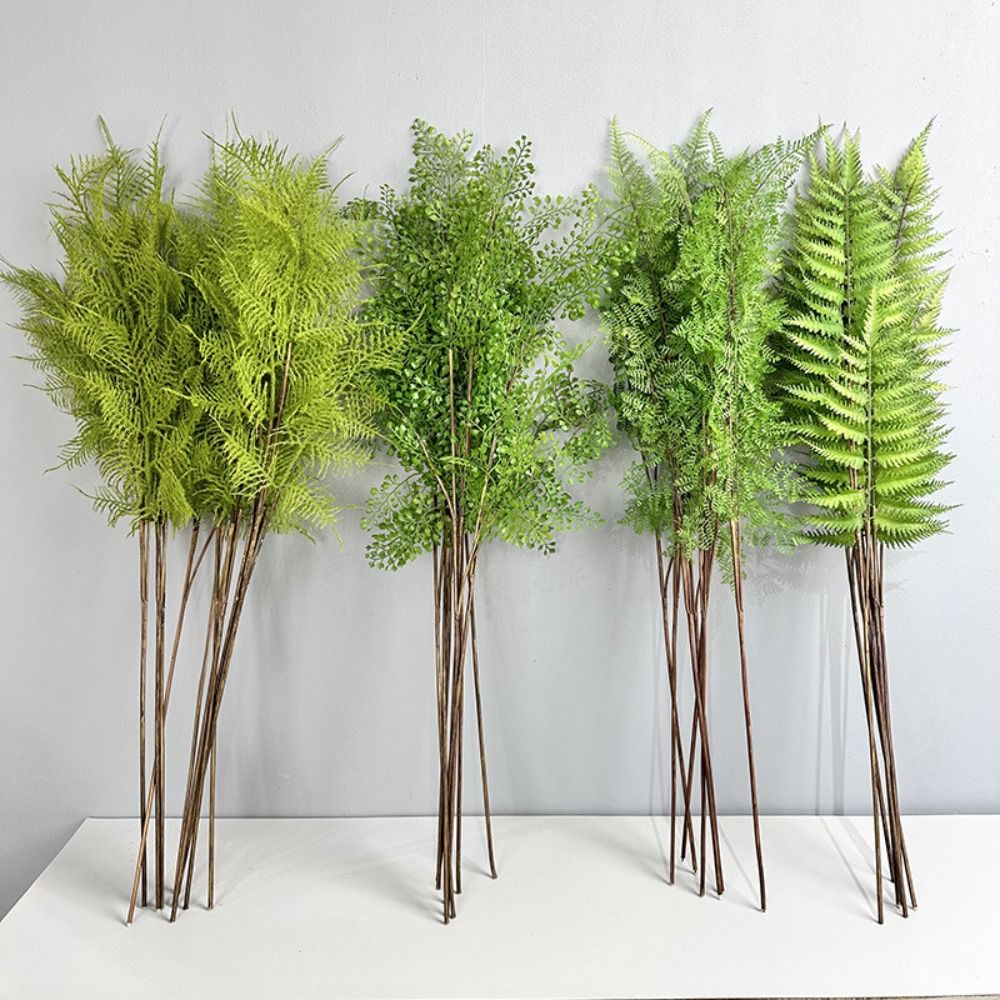 リアルな人工シダの枝、本物のような手触り、手作りの人工緑葉、 - Preserved Moss Sheet のレビューと価格