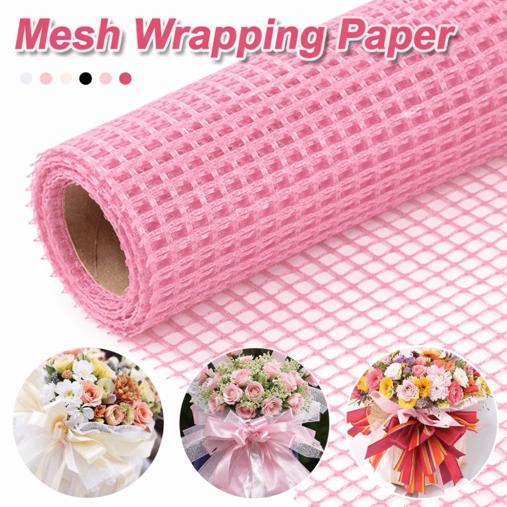 幅50cmの生花用包装紙 DIYハードヤーンメッシュ包装紙  - The Florist Supply のレビューと価格