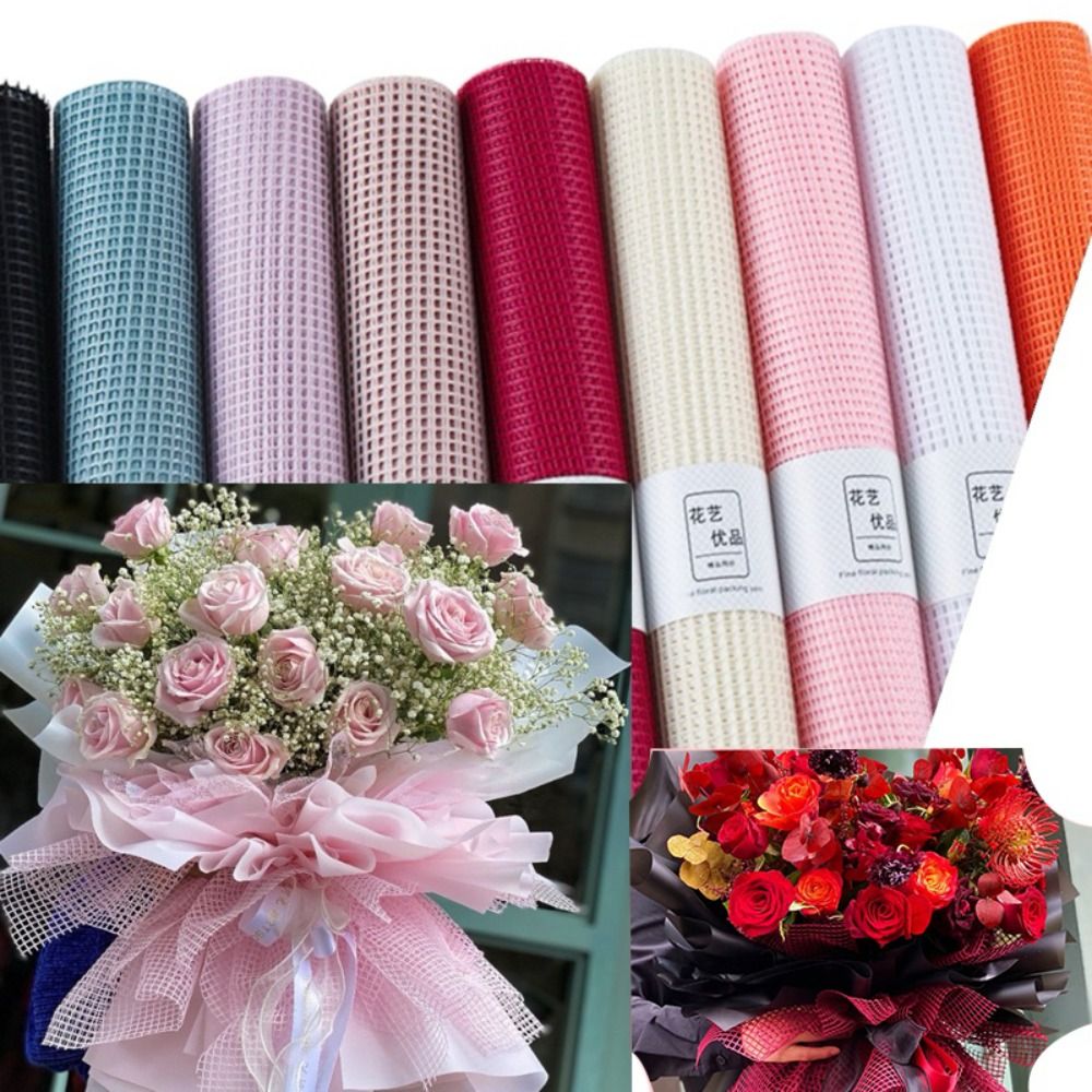幅50cmの生花用包装紙 DIYハードヤーンメッシュ包装紙  - The Florist Supply のレビューと価格