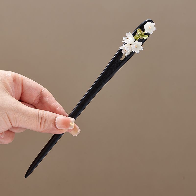 スズランの花の葉模造パールロングフリンジアクリルヘアスティッ - Florist Supplies のレビューと価格
