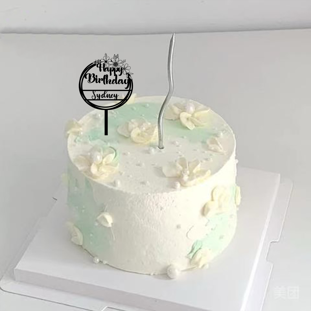 1PC 漫画のハッピーバースデーの願いを込めた美しい花のテー - Flower Supplies のレビューと価格