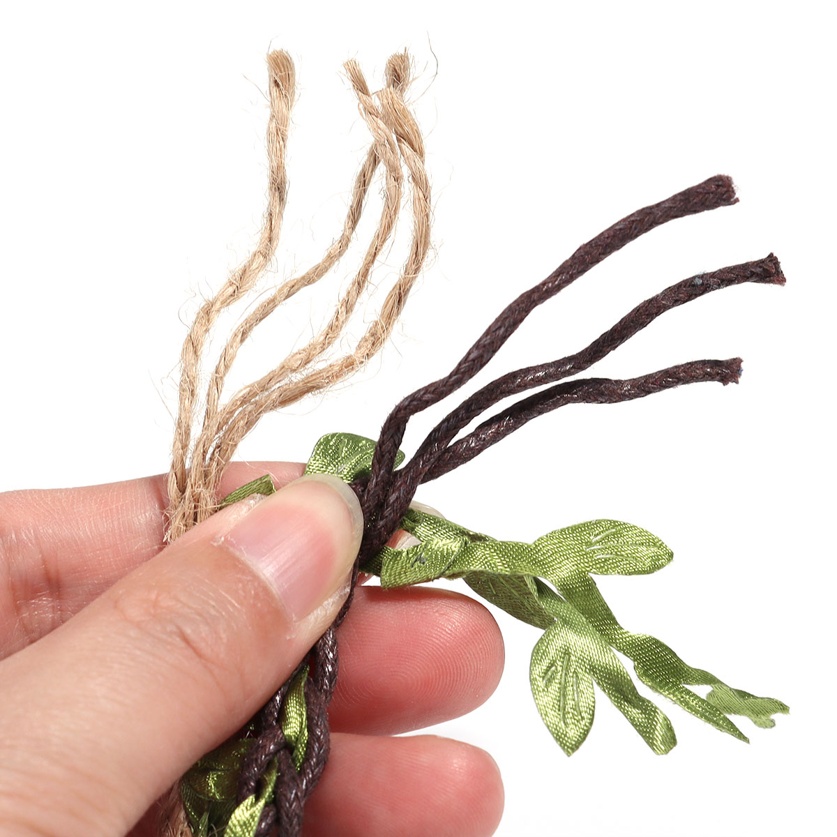 5ヤード/ロール人工つる葉織り麻ロープシミュレーション緑の葉 - Preserved Moss Sheet のレビューと価格