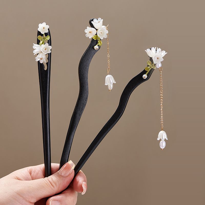木製フラワーヘアピンヴィンテージ Convallaria M - Florist Supplies のレビューと価格