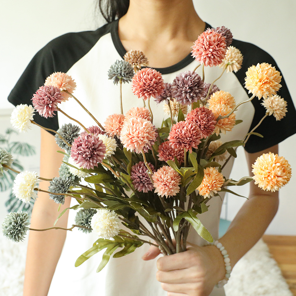 5 ヘッドタンポポ造花ブライダルブーケ結婚式ホームパーティー - Baby Breath Dried のレビューと価格
