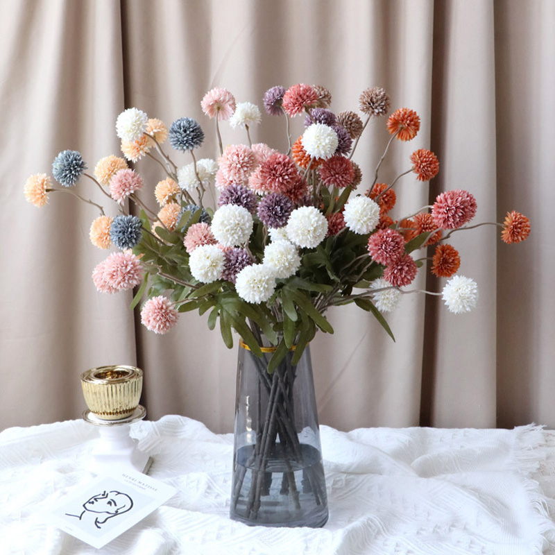 5 ヘッドタンポポ造花ブライダルブーケ結婚式ホームパーティー - Baby Breath Dried のレビューと価格