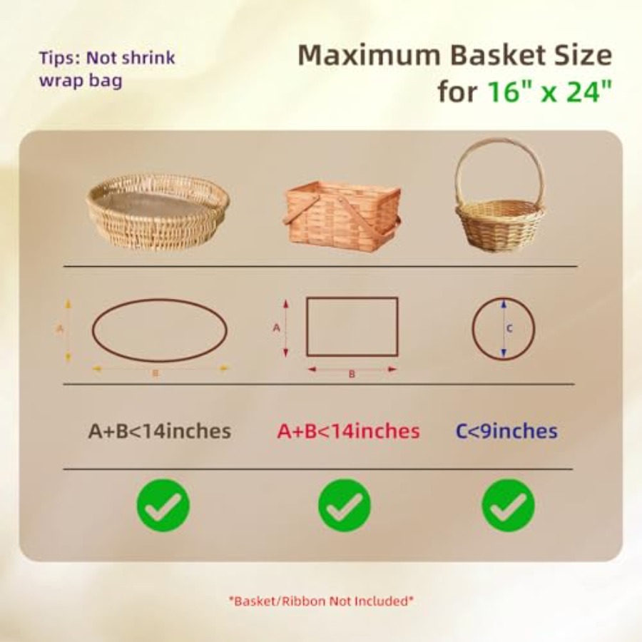 ギフトバスケット用セロファンラップ 16x24インチ 24枚 - Cellophane Wrap Clear のレビューと価格
