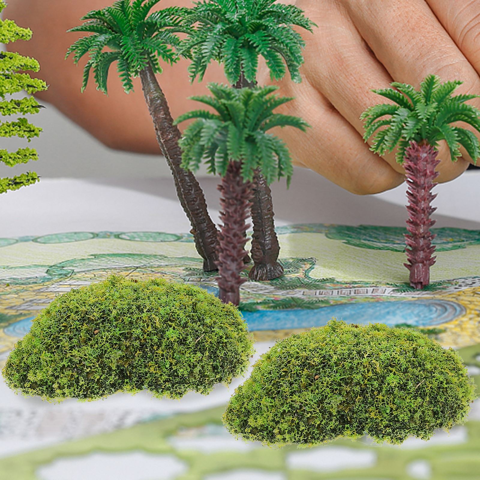 12 個人工苔岩偽石家の装飾クリエイティブ工芸グリーンシミュ - Preserved Moss Sheet のレビューと価格