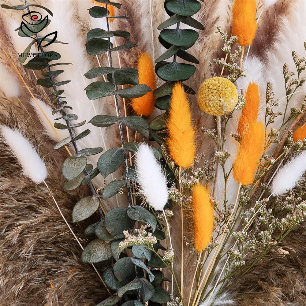 65 個オレンジススキの花束秋のドライフラワー束自由奔放に生 - Dried Flower Bunch のレビューと価格