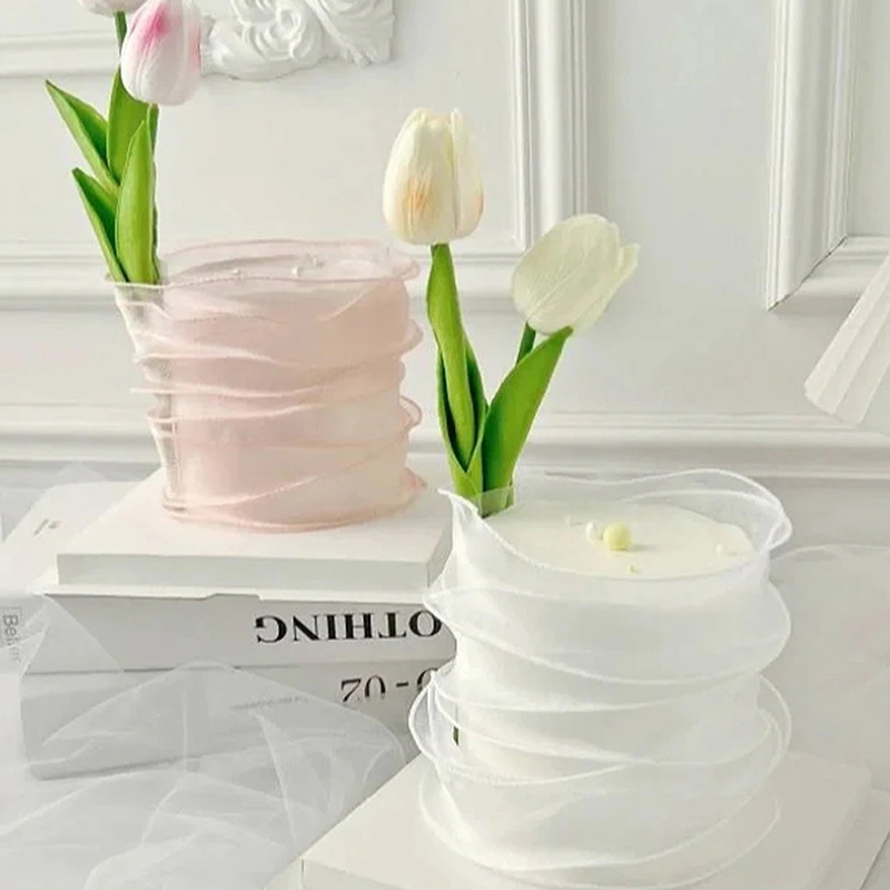ギフト包装用の純粋なシルクリボン,サテンリボン,縫製用品,ウ - Ribbon Organza Roll のレビューと価格