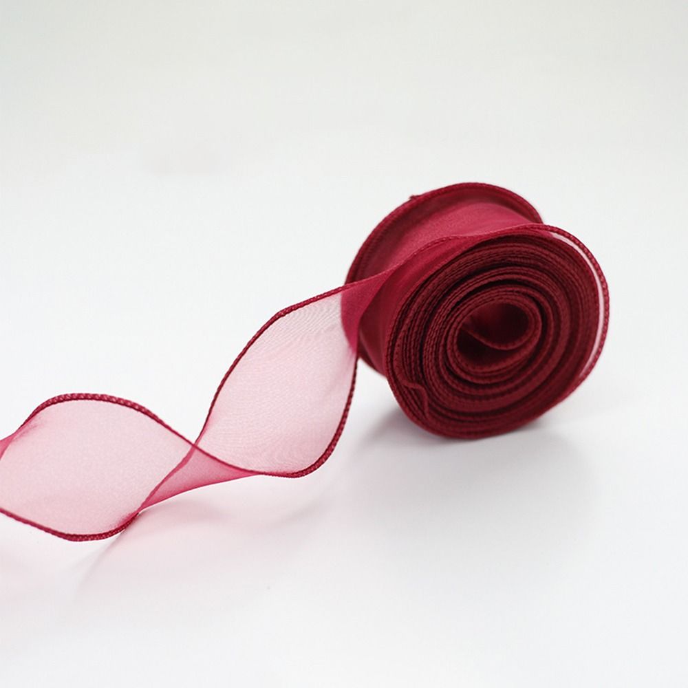 40mm幅、10ヤード巻きのサテンリボン、フラワーブーケラッ - Ribbon Organza Roll のレビューと価格