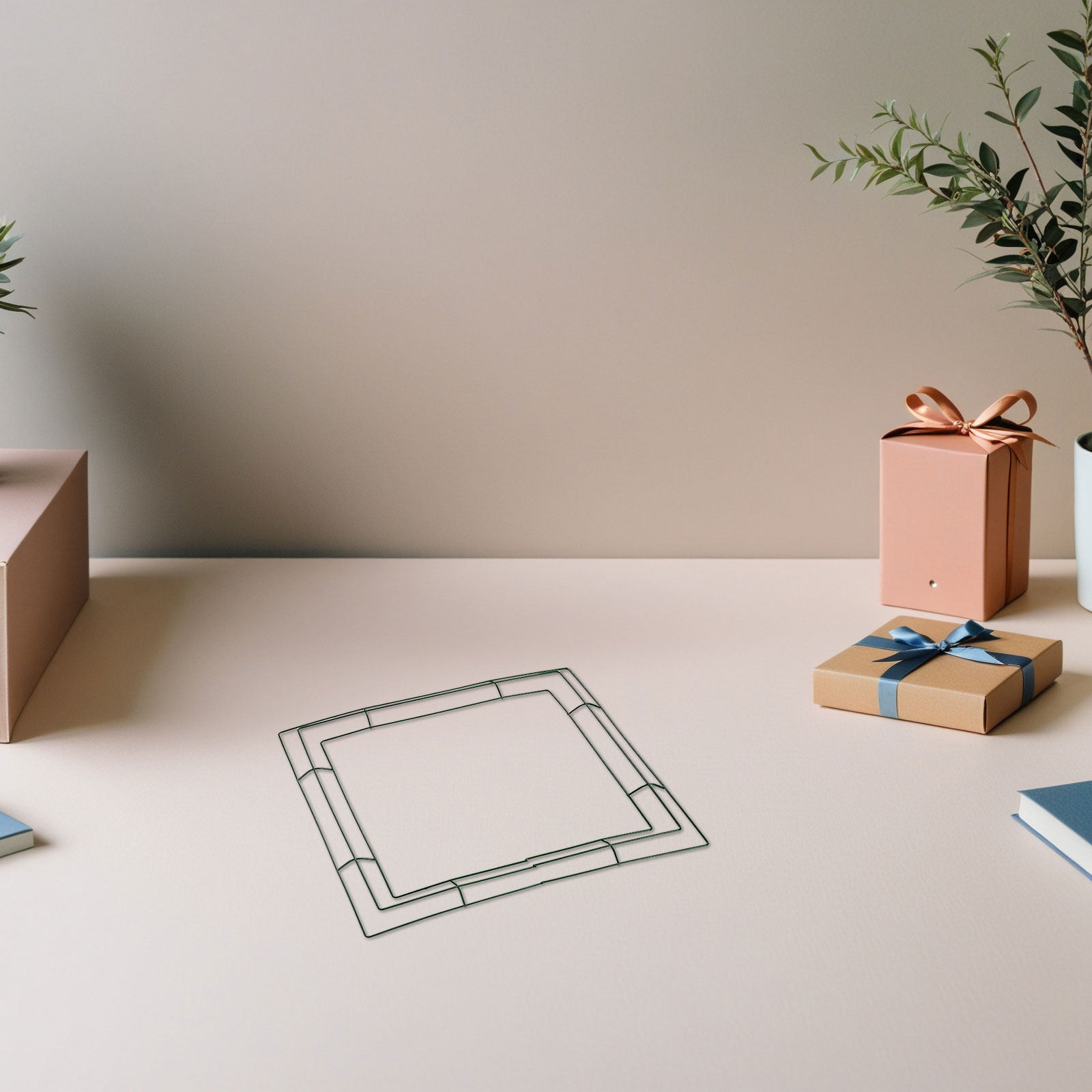 正方形のリースフレーム 花飾りDIY用品 金属製吊り下げ型  - Wreath Form Wire のレビューと価格