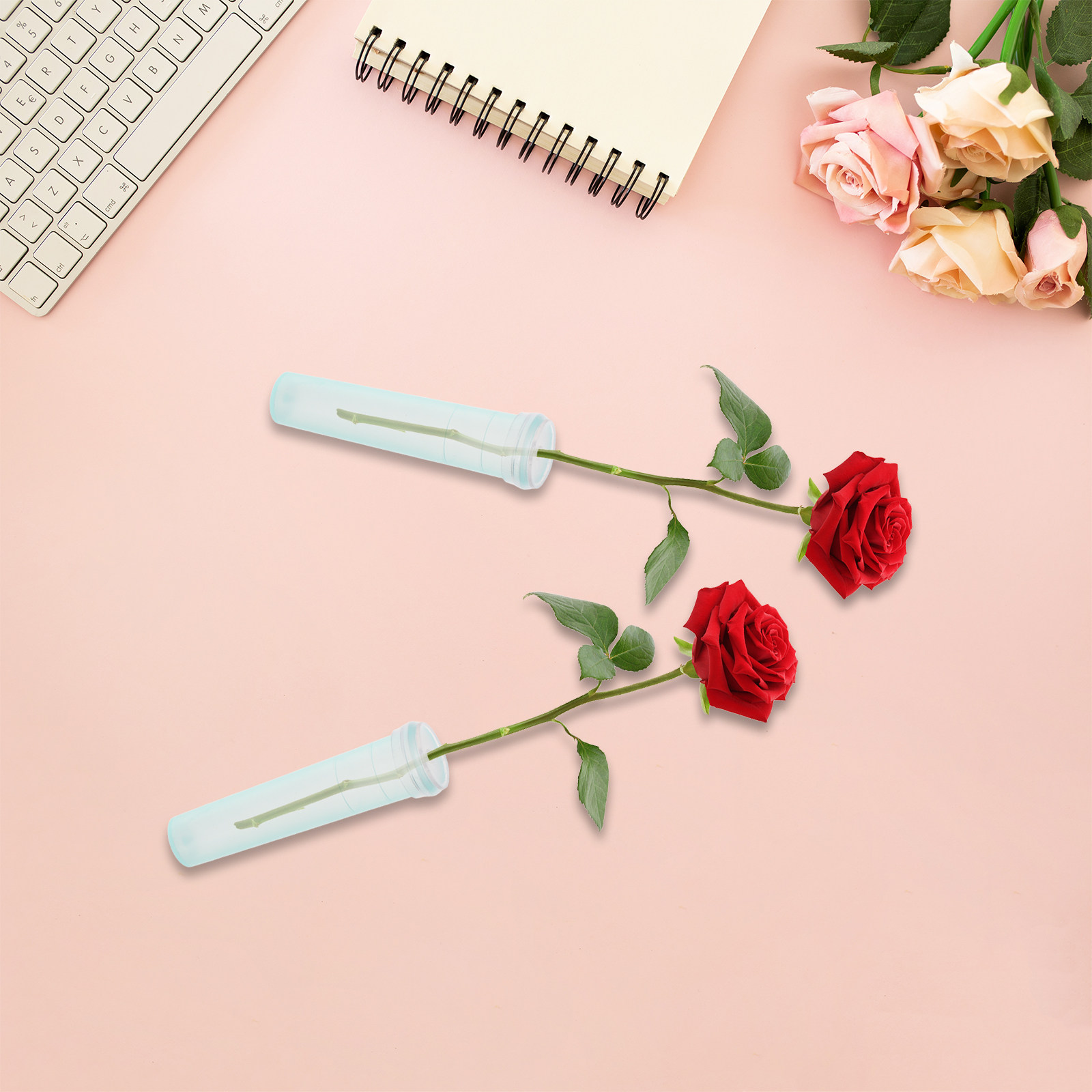 100 個の花保存チューブライトグリーンロングパイプ 7 セ - The Florist Supply のレビューと価格