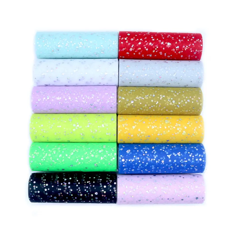 セレモニー用スパンコールチュールロール,15cm x 9.1 - Ribbon Organza Roll のレビューと価格
