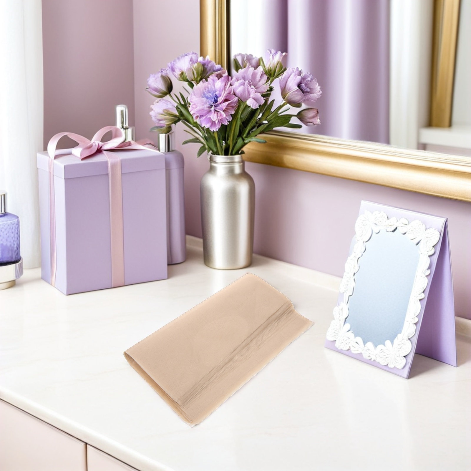 100枚 防水ブーケラップペーパー ベージュ 11.8x11 - The Florist Supply のレビューと価格