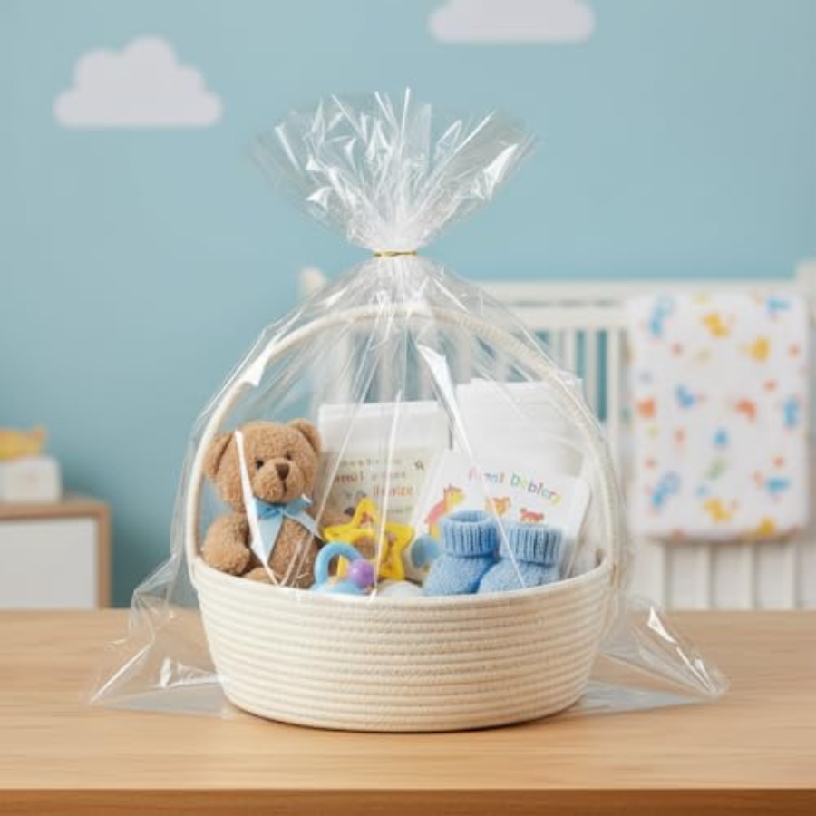 20枚入り透明セロファンバッグ、24x30インチ大型透明バス - Cellophane Wrap Clear のレビューと価格