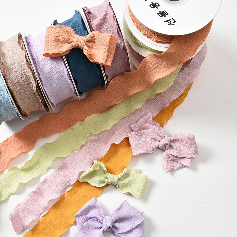 弓型ヘアアクセサリー手作り装飾生地DIY 10ヤード/ロール - Ribbon Organza Roll のレビューと価格