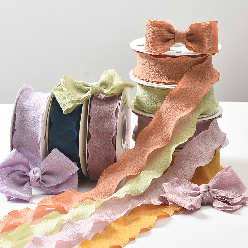 弓型ヘアアクセサリー手作り装飾生地DIY 10ヤード/ロール - Ribbon Organza Roll のレビューと価格
