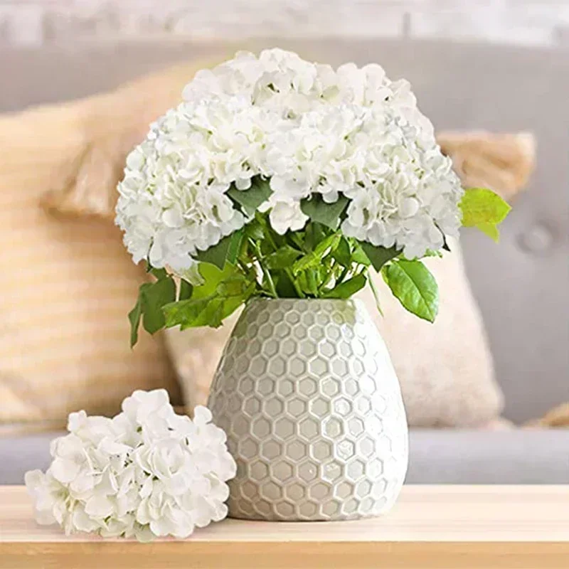 50 個アジサイ造花取り外し可能な茎シルクアジサイヘッド花結 - Florist Supply Bulk のレビューと価格
