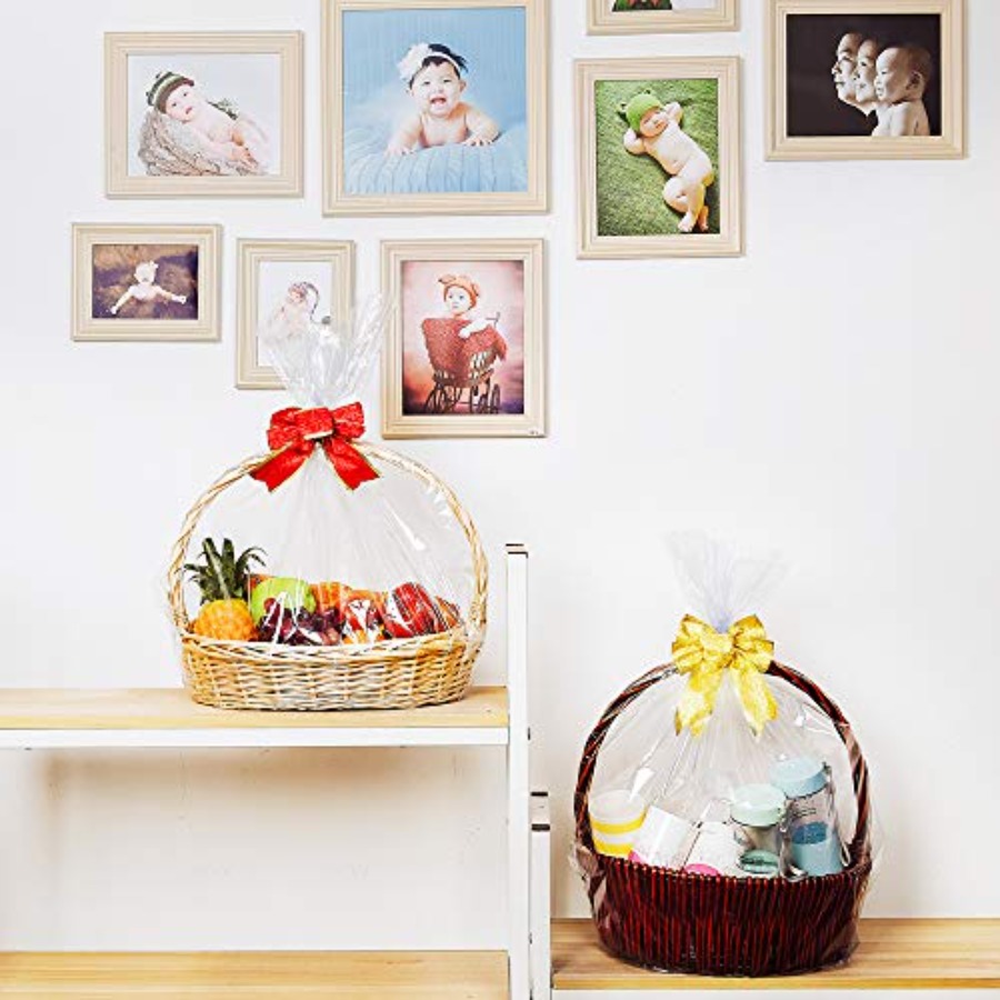 イースターバスケット用セロファンシュリンクバッグ、24x30 - Cellophane Wrap Clear のレビューと価格