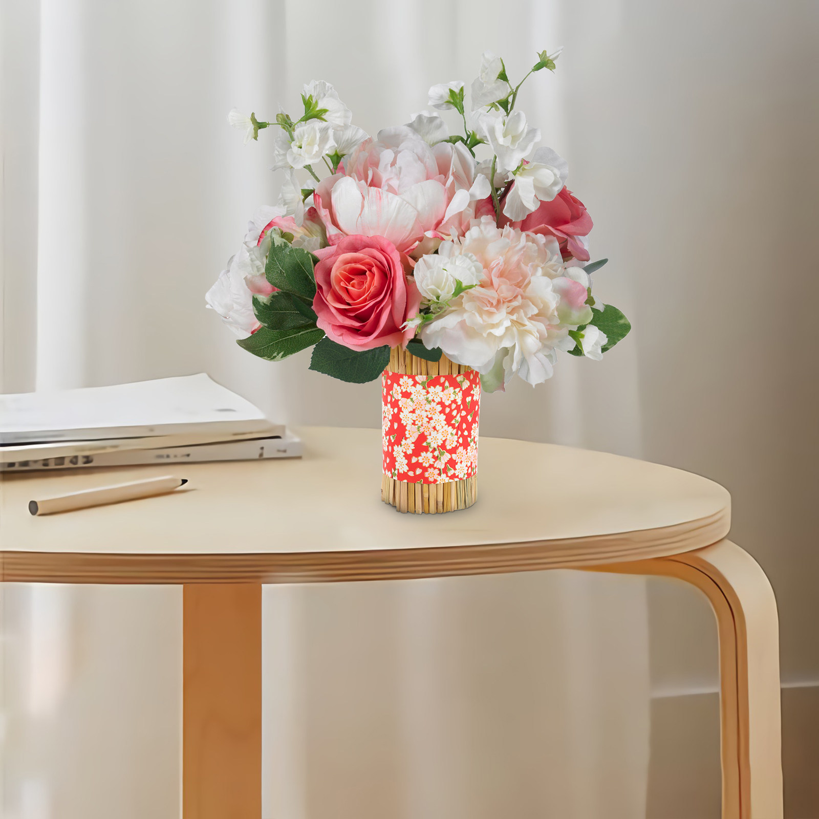 わら工芸装飾花瓶ドライフラワーカードアレンジメント日本料理レ - The Florist Supply のレビューと価格