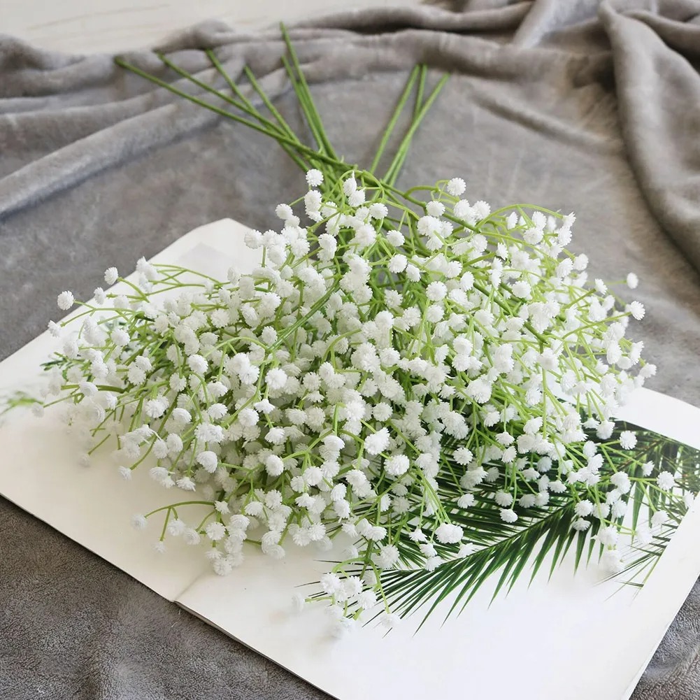108 ヘッド造花プラスチックカスミソウ DIY 造花ブーケ - Baby Breath Dried のレビューと価格