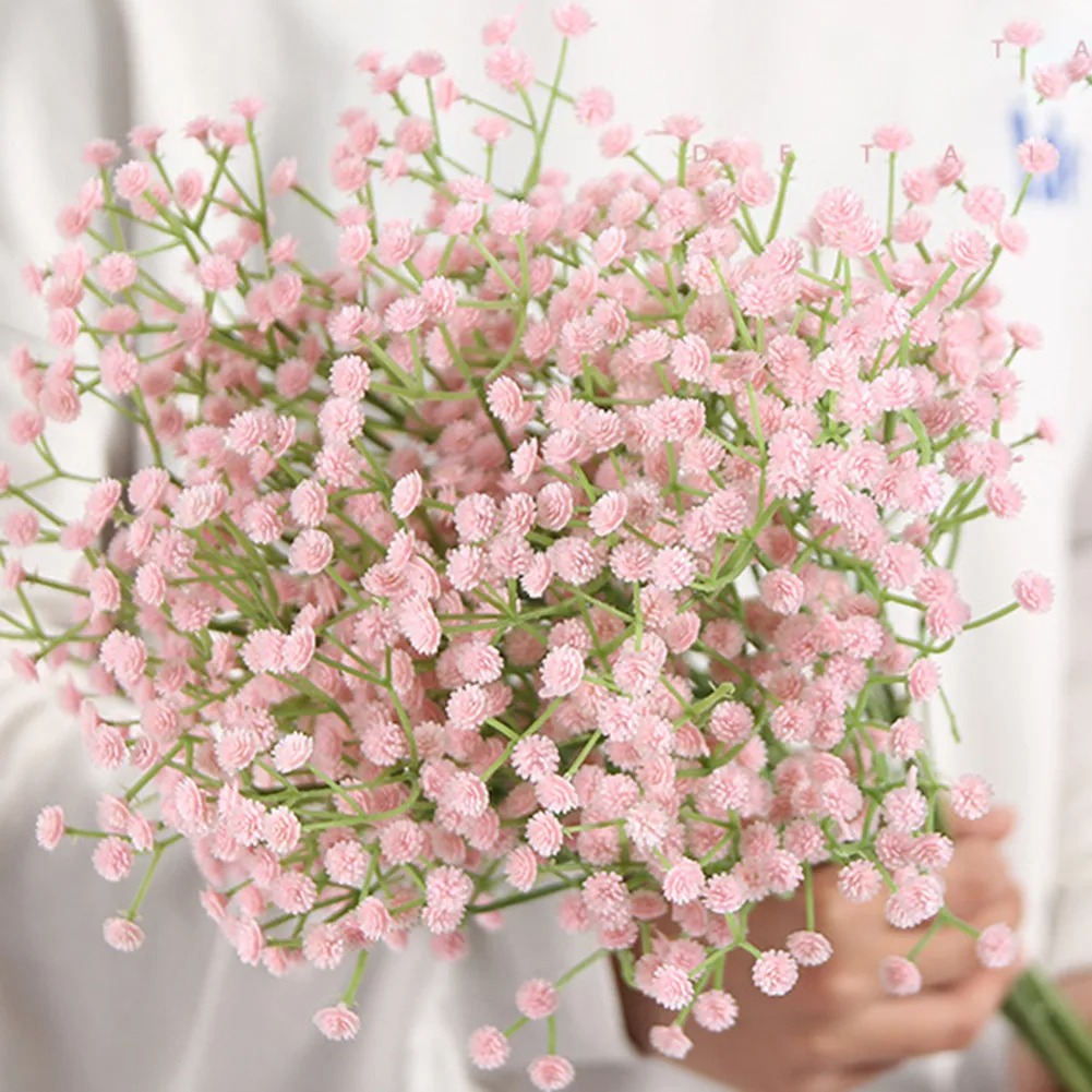 108 ヘッド造花プラスチックカスミソウ DIY 造花ブーケ - Baby Breath Dried のレビューと価格