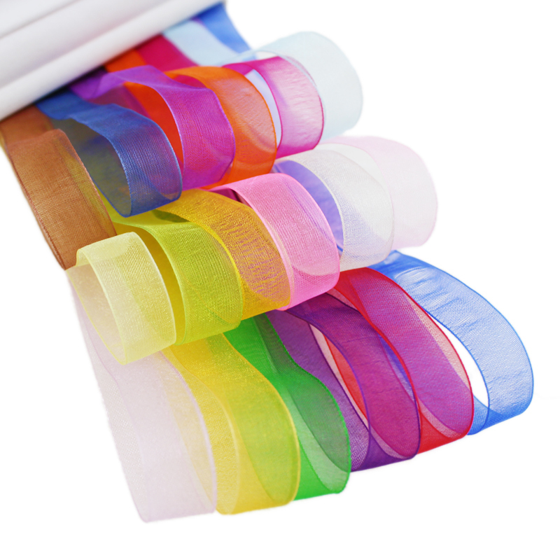 (50ヤード/ロール) 12mm オーガンザリボン 卸売 ギ - Ribbon Organza Roll のレビューと価格